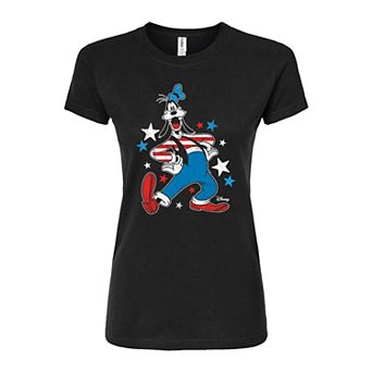 Disney's Goofy Juniors' Americana Fitted Tee