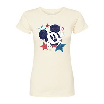 Disney's Mickey Mouse Juniors' Stars USA Fitted Tee