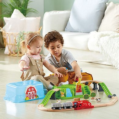 Hape Wooden Train City Train Bucket Set