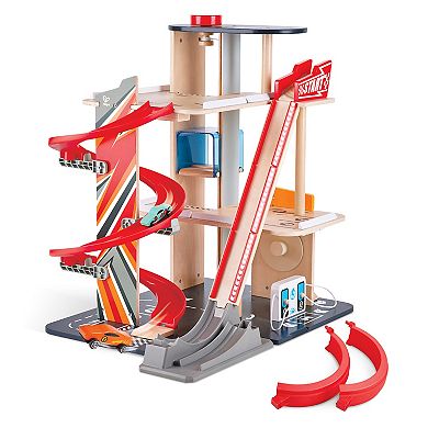 Hape Parking Garage Gearhead Stunt Playset