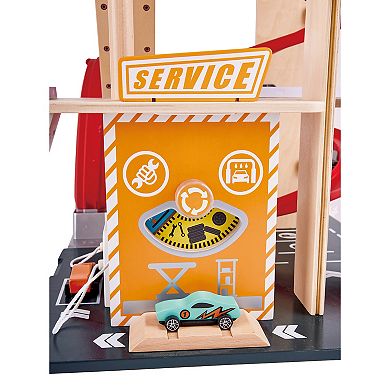 Hape Parking Garage Gearhead Stunt Playset