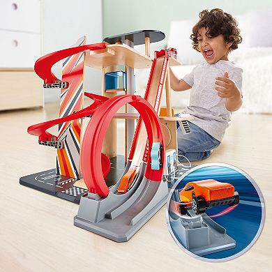 Hape Parking Garage Gearhead Stunt Playset