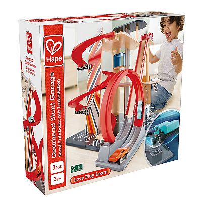 Hape Parking Garage Gearhead Stunt Playset