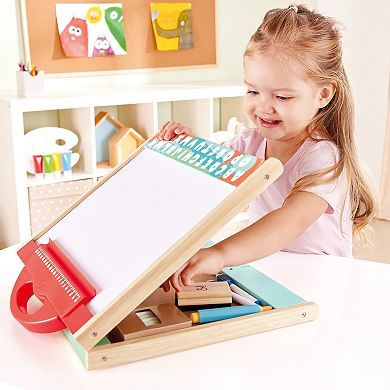Hape Double-Sided Store & Go Tabletop Easel