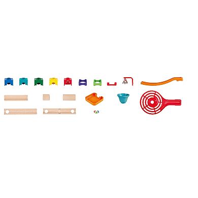 Hape Marble Run: Tricks n' Twists DIY Wood Building Racetrack
