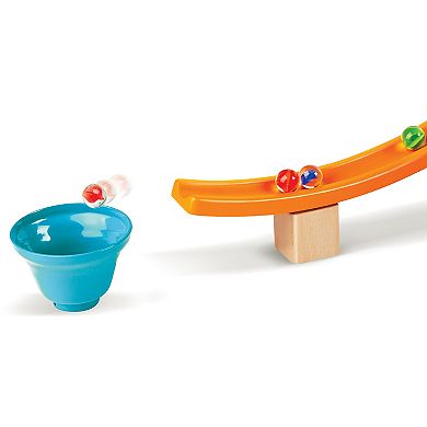 Hape Marble Run: Tricks n' Twists DIY Wood Building Racetrack