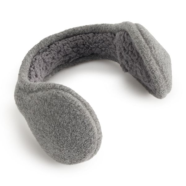 Women's Cuddl Duds® Fleece Earmuffs - Charcoal