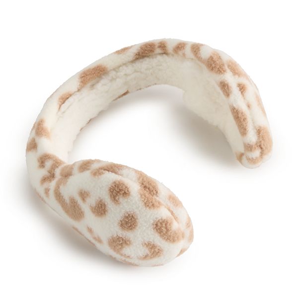 Women's Cuddl Duds® Fleece Earmuffs - Leopard