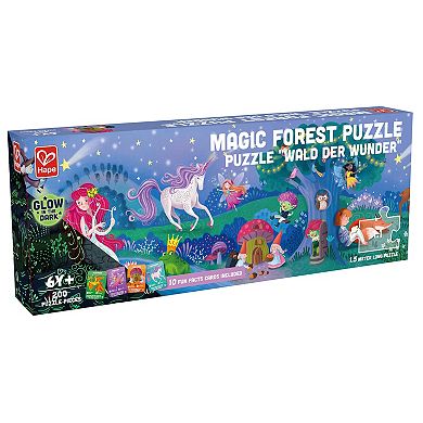 Hape Giant Glow-In-The-Dark Magic Forest 200-Piece Puzzle