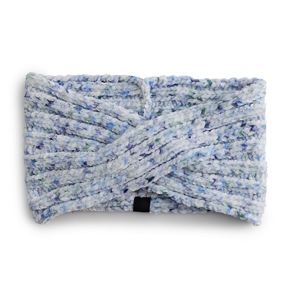 Women's Cuddl Duds Chenille Twisted Headband - Blue