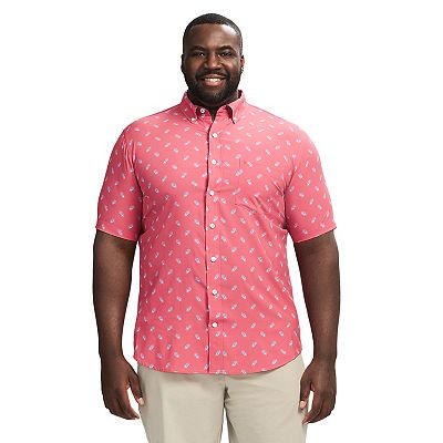 Big & Tall IZOD Breeze Short Sleeve Button-Down Shirt