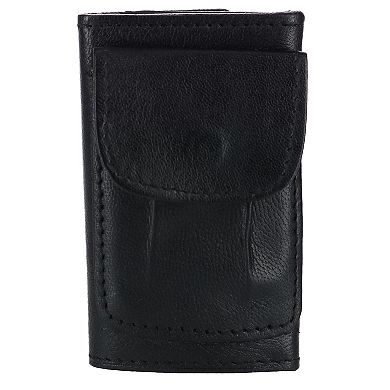 Men's Leather Key Case With Exterior Pocket