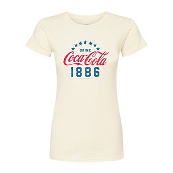 Juniors' Coca-Cola Drink 1886 Fitted Tee
