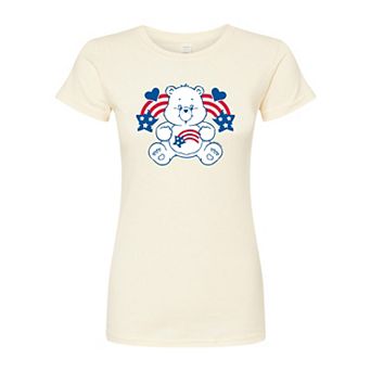 Juniors' Care Bears America Stars & Stripes Fitted Tee