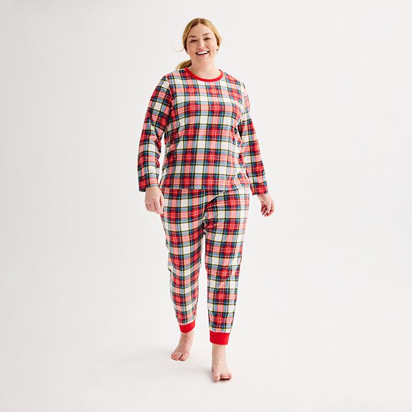 Plus Size Jammies For Your Families® Jingle Bell Rock Fleece Pajama Top ...