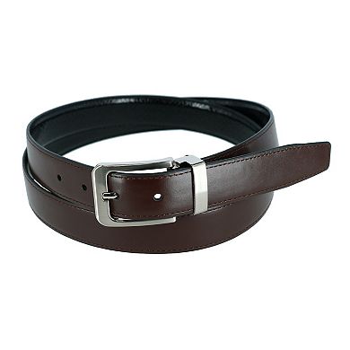 CTM Lizard Print 1 1/8 Inch Reversible Dress Belt