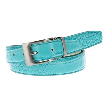 Ctm Leather Croc Print Belt