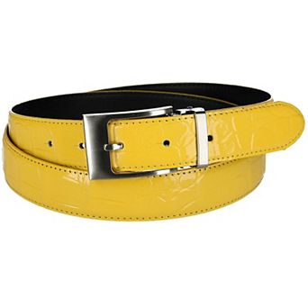 Ctm Leather Croc Print Belt