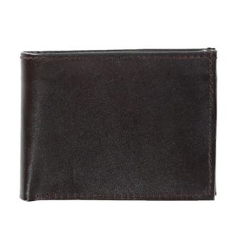 Men's Leather Bifold Wallet With Snap Insert Cover