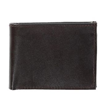 CTM Men's Leather Bifold Wallet with Snap Insert Cover