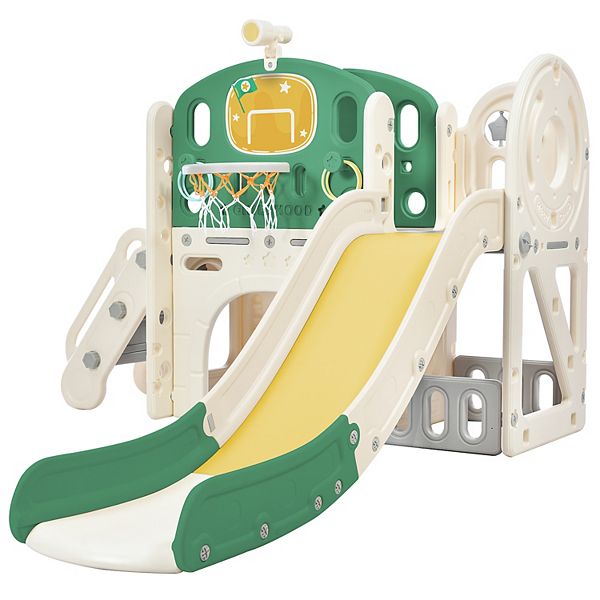 Merax Kids Slide Playset Structure,freestanding Castle Climbing ...