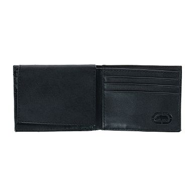 Men's Bifold Wallet With Flip-out Id And Embossed Logo