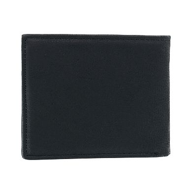 Men's Bifold Wallet With Flip-out Id And Embossed Logo
