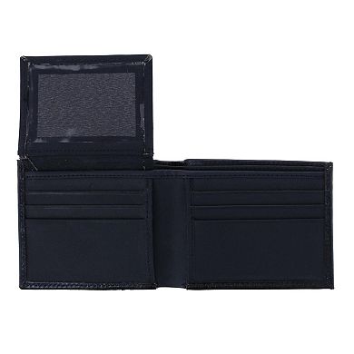 CTM Men's Feather Tooled Leather Bifold Wallet