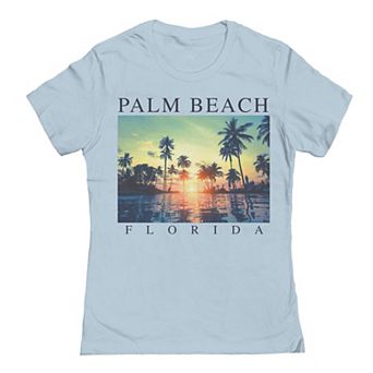 Junior's Palm Beach Photo Graphic Tee