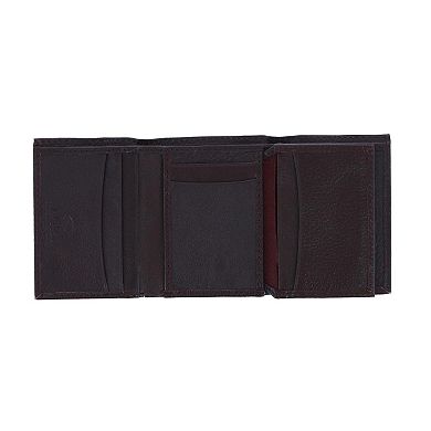 CTM Men's Leather Trifold Wallet