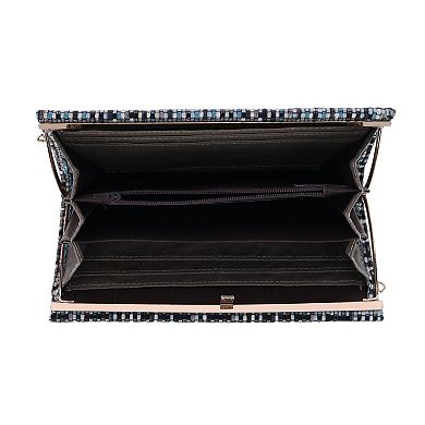 Women's Woven Pinch Clutch Wallet