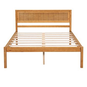Merax Platform Bed Frame With Headboard