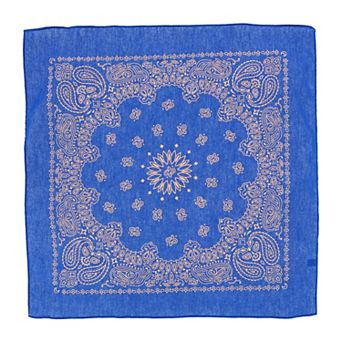 Metallic Gold Paisley Print Bandana