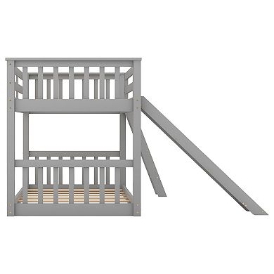 Merax Bunk Bed With Convertible Slide And Ladder