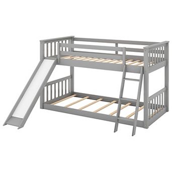 Merax Bunk Bed With Convertible Slide And Ladder