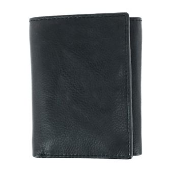 Men's American Bison Leather Rfid Trifold Wallet
