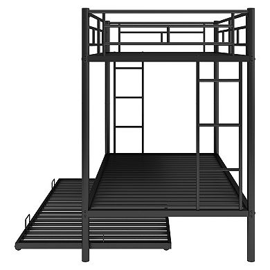 Merax Twin Over Twin Bunk Bed With Trundle