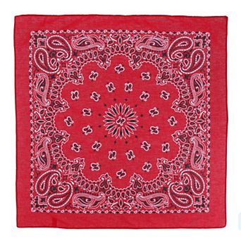 Modern Paisley 20x20 Cotton Bandana 6 Pack