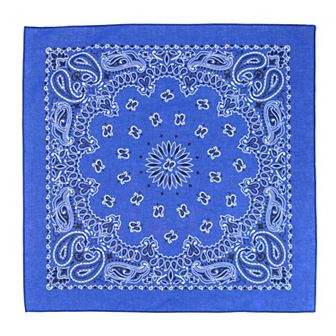 Modern Paisley 20x20 Cotton Bandana 6 Pack