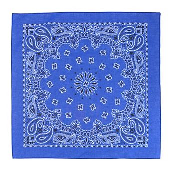 Modern Paisley 20x20 Cotton Bandana 6 Pack