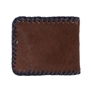 Men's Hair On Cowhide Leather Bifold Wallet
