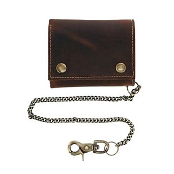 Men's Rfid Hunter Leather Chain Wallet