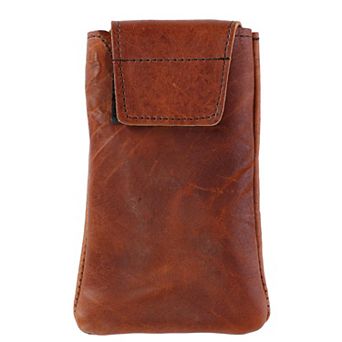 Textured Bison Leather Eyeglass Case