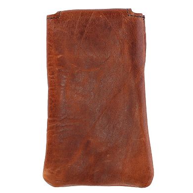 Textured Bison Leather Eyeglass Case