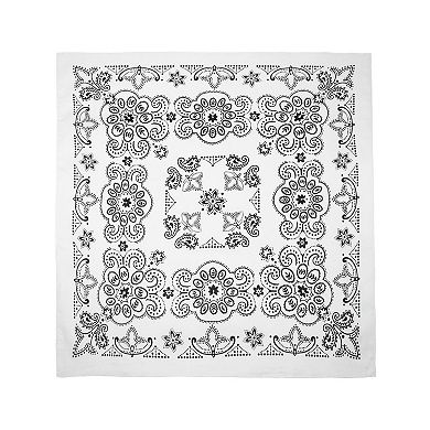 CTM 27 Inch Extra Large Cotton Paisley Bandana (Pack of 6)