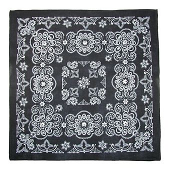 27 Inch Extra Large Cotton Paisley Bandana (pack Of 6)