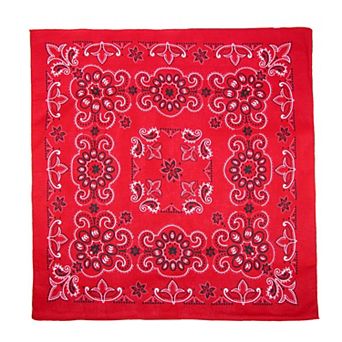 27 Inch Extra Large Cotton Paisley Bandana (pack Of 6)