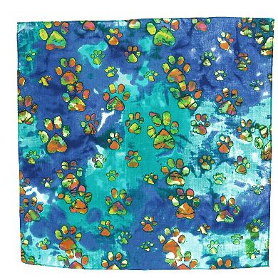 CTM Batik Paws Dog Print Bandana