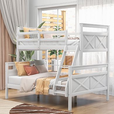 Merax Twin Over Full Bunk Bed With Ladder