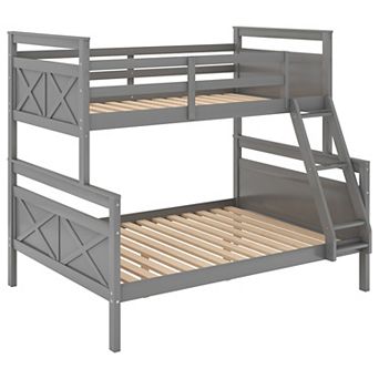 Merax Twin Over Full Bunk Bed With Ladder